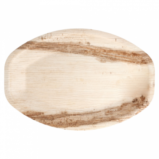 ASSIETTES/PLATS OVALES 'ARECA' 33x23x2,5 CM NATUREL ARECA (25 UNITÉS) Fournitures en gros suisse
