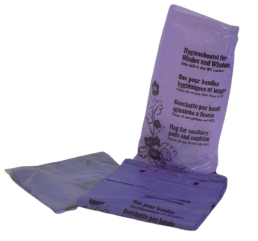 Sac poubelle violet (pour poubelles hygiénique) Fournitures en gros suisse