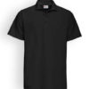 CD ONE Shirt mixte - Col polo noir Fournitures en gros suisse