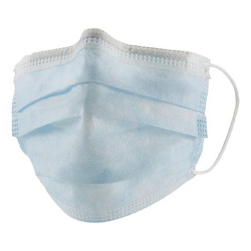 Masque Medicaux TypIIR Bleu avec élastique, EN 14683 en distributeur de 50 pièces Fournitures en gros suisse