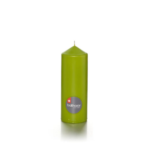 BOUGIES Cylindriques Vert Tilleul 90 heures (70x200mm) Fournitures en gros suisse