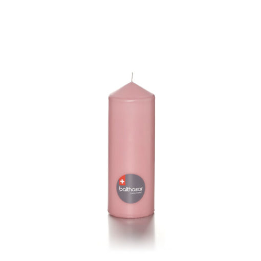 BOUGIES Cylindriques Vieux rose 90 heures (70x200mm) Fournitures en gros suisse