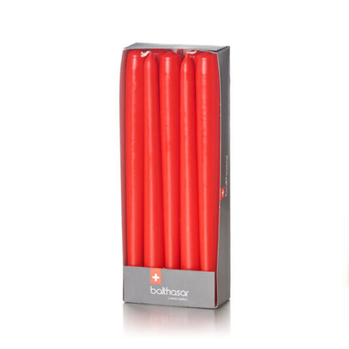 BOUGIES Chandelles Rouge 8 heures (22x240mm) Fournitures en gros suisse