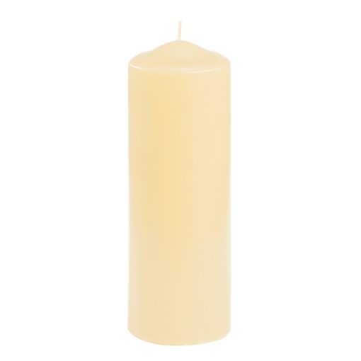 Bougie pilier paraffine Blanc Ø 7.0 cm, 20.0 cm, Fournitures en gros suisse