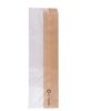 SACHETS POUR SANDWICHES AVEC FENÊTRE ECO 'CORNER WINDOW' 40 G/M2 9+5,5x30 CM NATUREL KRAFT (250 UNITÉ) Fournitures en gros suisse