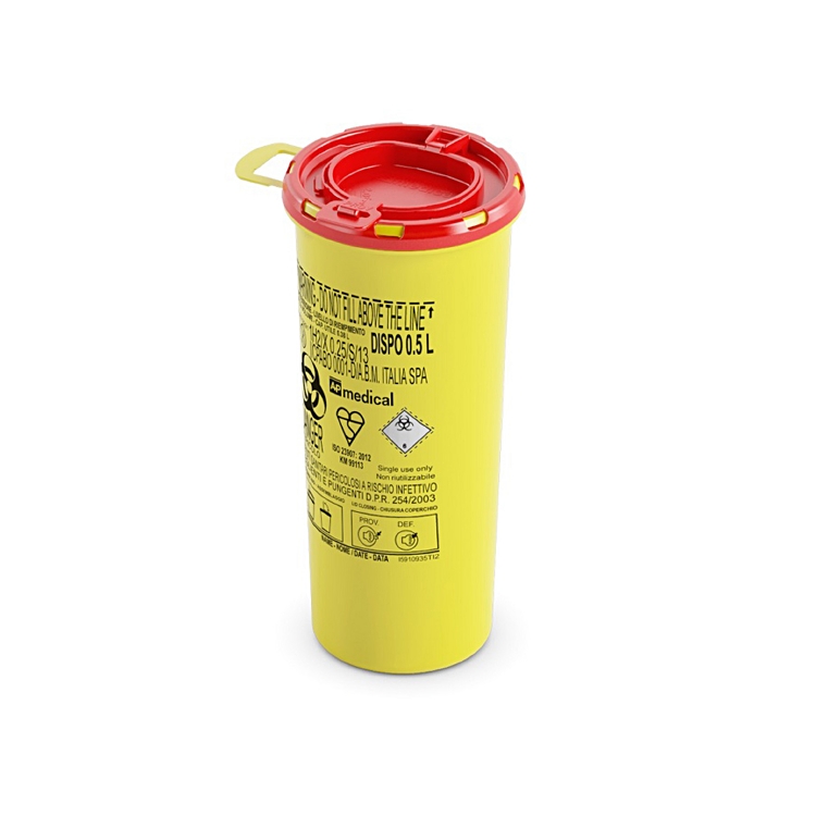 Boîte d'élimination DISPO jaune pour déchets dangereux/hospitalier en divers tailles – Image 2
