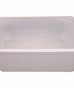 Plateau PP 1/2GN ECO 6300ml 325x265x100mm blanc ou noir, en carton de 92 pièces
