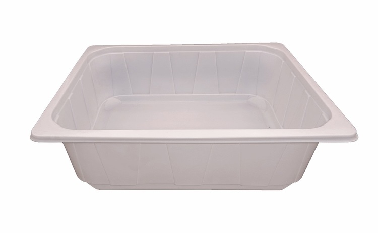 Plateau PP 1/2GN ECO 6300ml 325x265x100mm blanc ou noir, en carton de 92 pièces