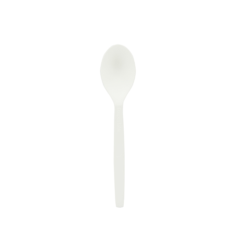 Cuillère à café C-PLA 12.5 cm à 50 pièces