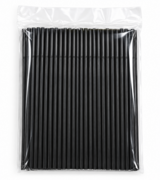 Pailles flexibles, noir longeur 24 / 25 cm – Image 2