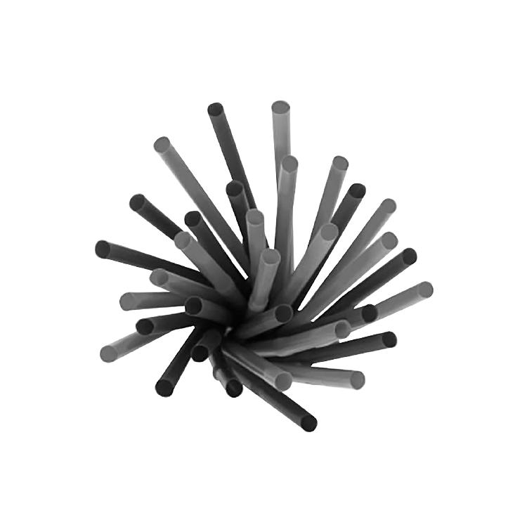 Pailles PLA 210 x 6 mm Paquet à 150 pcs noir, droit