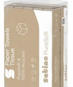 Essuie-mains Satino PureSoft 2plis, soft beige, plié en V, recycling