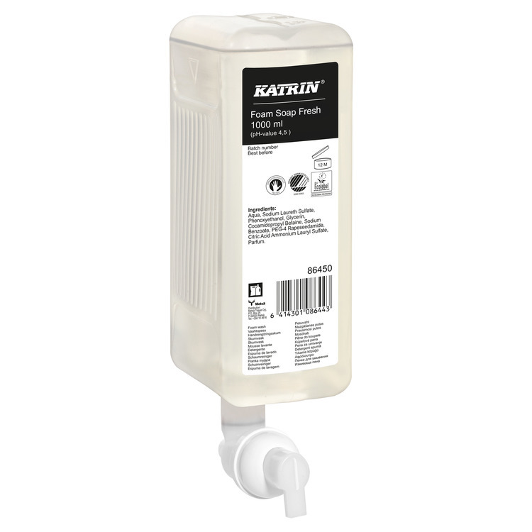 Katrin Savon mousse Fresh avec pompe intégrée