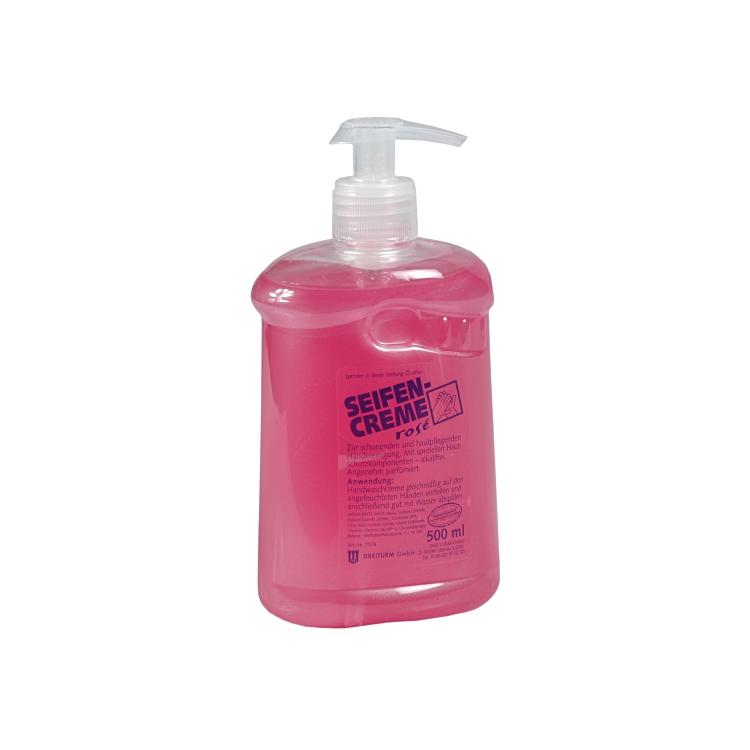 Dreiturm distributeur à savon crème Rosé 500 ml