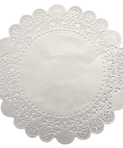 Napperons 50g/m2 ronds blancs Ø 10.0 cm paquet de 250 pièces