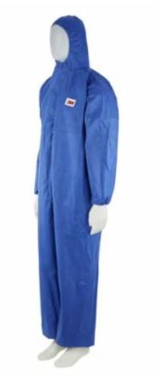 Combinaison de protection 3M 4515 bleu en non-tissé (SMS), EN 1073-2, CE KAT III, Typ 6 – Image 2