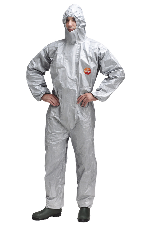 Combinaison de protection chimique Tychem® F grise – Image 3