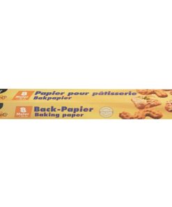 Papier de cuisson marron sur rouleau dans une boîte pliante, 8 m x 38 cm