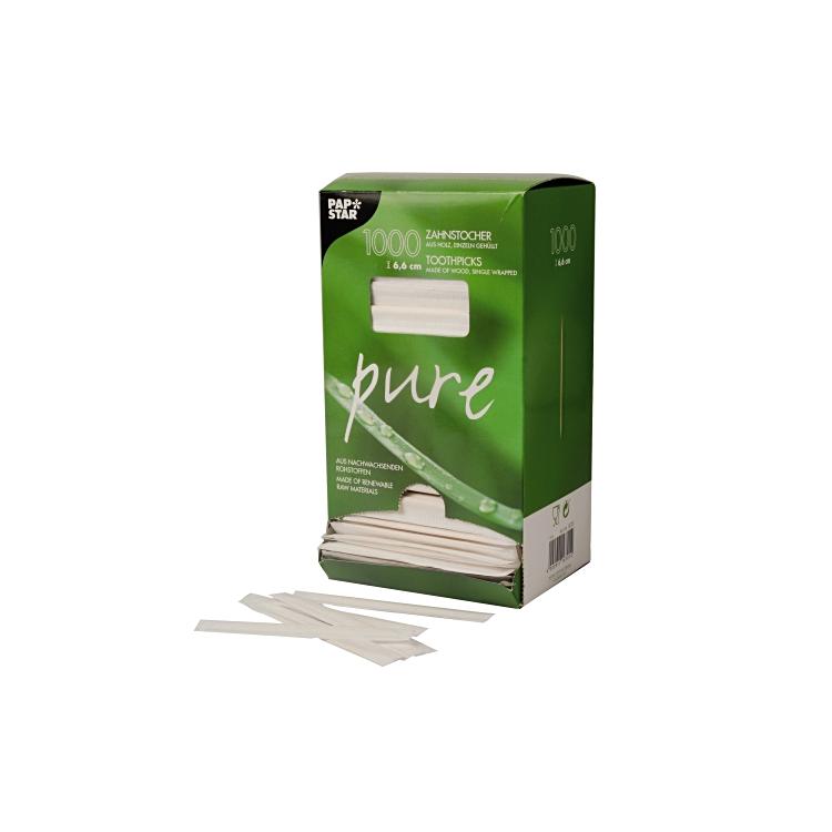 Cure-dents en bois, emballés séparément – Image 2