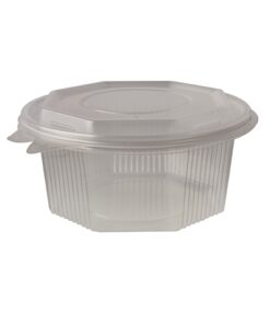 Gobelet d’emballage Papstar avec couvercle à charnière 500 ml transparent PP