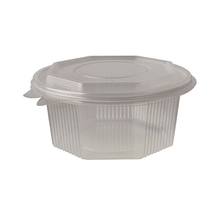 Gobelet d'emballage Papstar avec couvercle à charnière 750 ml transparent PP