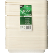 Barquette 900ml en canne à sucre, 3x17.5x22.5cm en pac de 125 pièces – Image 2