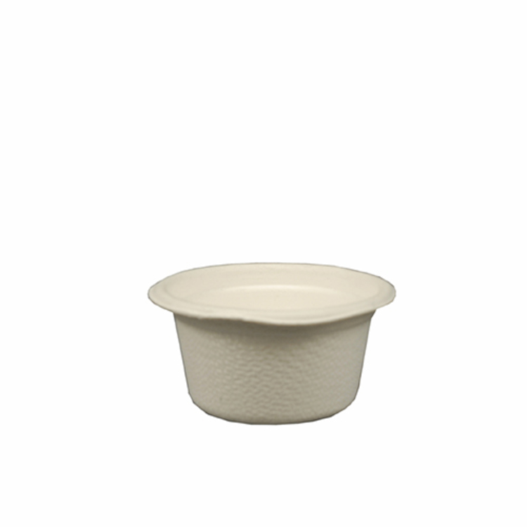Bol pour sauce salade Papstar Pure 60 ml en canne de sucre D 6cm, H 3cm, blanc